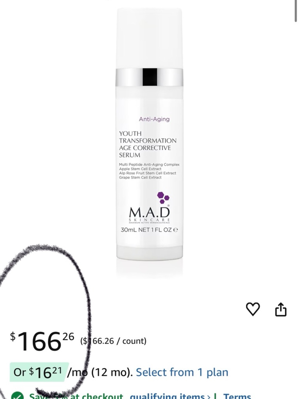 Youth Transformation Age Corrective Serum - 10%